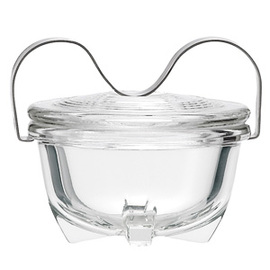 Egg Coddler | portion casserole dish XXL Edition Wilhelm Wagenfeld glass transparent 475 ml Ø 131.5 mm  H 103 mm product photo