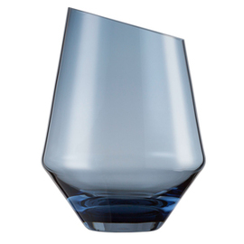 vase | lantern size 220 DIAMONDS glass blue  Ø 165 mm  H 220 mm product photo