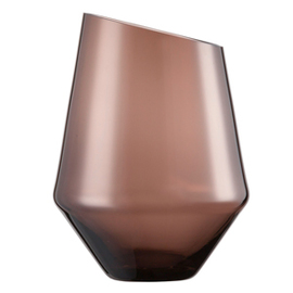 vase | lantern size 220 DIAMONDS glass smoky  Ø 165 mm  H 220 mm product photo  L