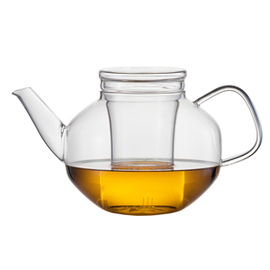 tea pot TEA RELAX FAMILY glass with lid transparent 1400 ml H 158 mm | with strainer product photo