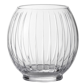 vase size 190 SIGNUM glass clear transparent relief ball-shape  Ø 185 mm  H 190 mm product photo