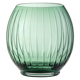 vase size 190 SIGNUM glass green relief ball-shape  Ø 185 mm  H 190 mm product photo