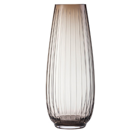 vase size 410 SIGNUM glass brown relief  Ø 165 mm  H 410 mm product photo