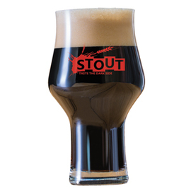 beer glass BEER BASIC CRAFT Stout 30 cl with effervescence point lettering STOUT product photo  L