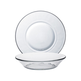 cocktail plate flat LYS glass Ø 145 mm transparent product photo