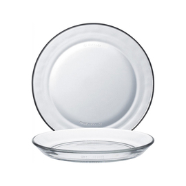 plate LYS | tempered glass transparent  Ø 135 mm product photo