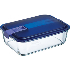 storage container EASY BOX glass 1.97 ltr with lid L 241 mm W 177 mm H 70 mm product photo