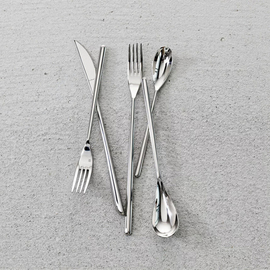 tasting fork MILANO Fortessa stainless steel L 107 mm product photo  S