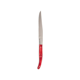 steak knife stainless steel red wavy cut L 230 mm product photo