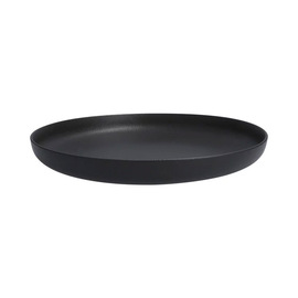 plate NATURE DARK porcelain black deep Ø 280 mm product photo  S