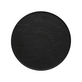 plate NATURE DARK porcelain black flat Ø 220 mm product photo