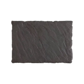 serving plate NATURE DARK rectangular porcelain black 207 mm x 300 mm product photo