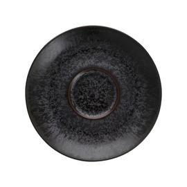 espresso saucer SOUND MIDNIGHT stoneware black Ø 118 mm product photo