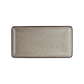 platter flat STON GRAU stoneware 230 mm x 120 mm product photo