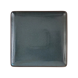 plate STON BLAU blue | green flat 230 mm porcelain product photo