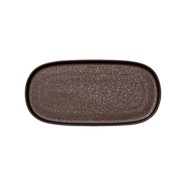 platter NIVO MOKKA flat stoneware 300 mm x 150 mm product photo