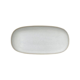 platter deep NIVO MOON stoneware white 300 mm x 150 mm product photo