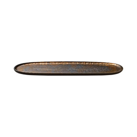 platter flat NIVO METALLIC stoneware 150 mm x 300 mm product photo  S