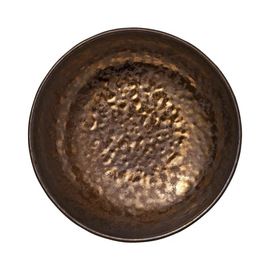 bowl NIVO METALLIC stoneware brown | gold 430 ml Ø 150 mm H 51 mm product photo