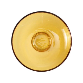 plate NIVO GLASS amber coloured 1150 ml deep glass Ø 220 mm product photo