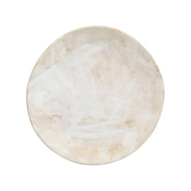 breakfast plate CLOUD TERRE NO2 stoneware white | taupe flat Ø 185 mm product photo