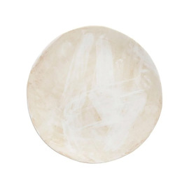 plate flat CLOUD TERRE NO2 stoneware Ø 270 mm white | taupe product photo
