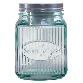 storage jar SALAD TO GO glass 1.25 ltr with lid Ø 140 mm H 160 mm product photo