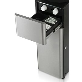Stainless steel cabinet with lockable locker, cup dispenser, Place f. Drinks, dimensions: 457 x 505 x 851 mm product photo
