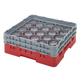 dishwasher basket | storage basket CAMRACK black 500 x 500 mm  H 267 mm | 20 compartments max Ø 98.4 mm  H 238 mm product photo