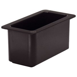 Coldfest Gastronorm bowl GN 1/3  x 150 mm plastic black | cooling gel filling product photo