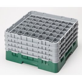 dishwasher basket | storage basket CAMRACK black 500 x 500 mm  H 225 mm | 49 compartments max Ø 62 mm  H 174 mm product photo