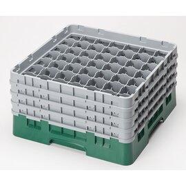 dishwasher basket | storage basket CAMRACK black 500 x 500 mm  H 143 mm | 49 compartments max Ø 62 mm  H 92 mm product photo