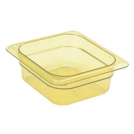 GASTRONORM H-PAN BUFFET BOWL GN 1/6  x 65 mm plastic amber coloured product photo