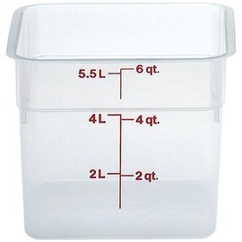 classic container CAMSQUARE polypropylene milky transparent 5.7 ltr graduated scale  L 215 mm  B 215 mm  H 185 mm product photo