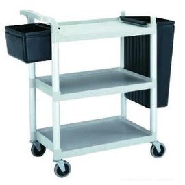 serving trolley grey  | 3 shelves  L 965 mm  B 410 mm  H 835 mm product photo