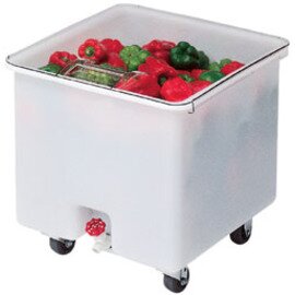 vegetable cart Camcrisper® white 2 swivel castors|2 fixed castors 610 mm  x 560 mm  H 585 mm product photo