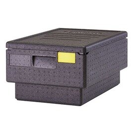 transport container EPP180S 43 ltr black  • insulated  | 600 mm  x 400 mm  H 182 mm product photo