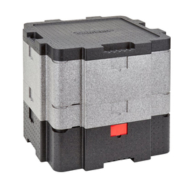 Multifunctional Box | EPP black grey | 641 mm x 641 mm H 554 mm product photo