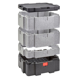 Multifunctional Box | EPP black grey | 641 mm x 641 mm H 754 mm product photo  S