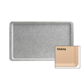 tray GN 1/1 polyester mocha | levelled edges 530 mm x 325 mm product photo
