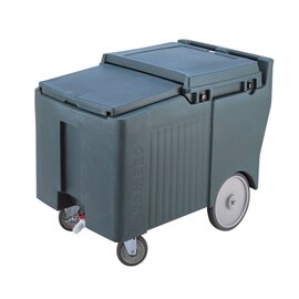 ice cube cart green 2 swivel castors|2 easy rollers 1 braked castor 610 mm  x 955 mm  H 745 mm product photo