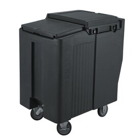 ice cube cart black 2 swivel castors|2 fixed castors 1 braked castor 585 mm  x 800 mm  H 880 mm product photo