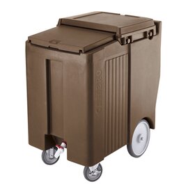 ice cube cart green 2 swivel castors|2 easy rollers 1 braked castor 585 mm  x 865 mm  H 955 mm product photo