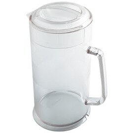 APS juice pitcher, water jug plastic MS with lid coolable transparent 2800  ml H 270 mm