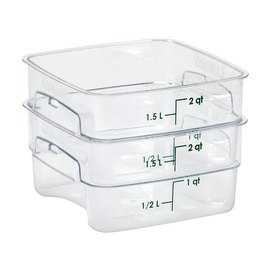 food container FreshPro 1.9 ltr polycarbonate clear square product photo
