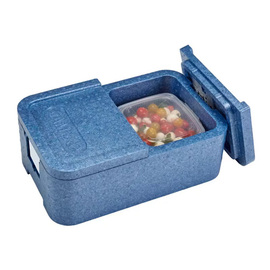 lunch box | 2 compartments | EPP blue product photo  S