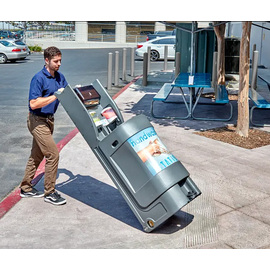 mobile handwashing station with foot operation incl. 2 soap dispensers | 1 towel dispenser product photo  S