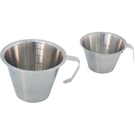 measuring beaker stainless steel graduated up to 100 ml  Ø 75 mm  H 50 mm product photo