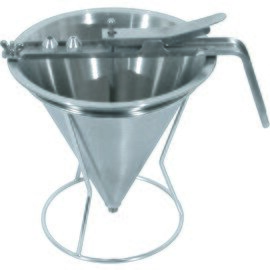 Fondant / liqueur funnel, 18 / 8-18 / 10, Ø 18 cm, with 2 drain screws 4/6 mm, without stand product photo