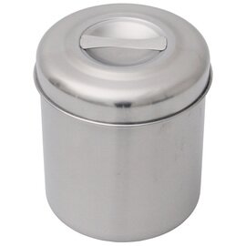 storage container stainless steel 1 ltr with lid  Ø 110 mm  H 150 mm product photo